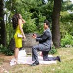 marriage proposal in park